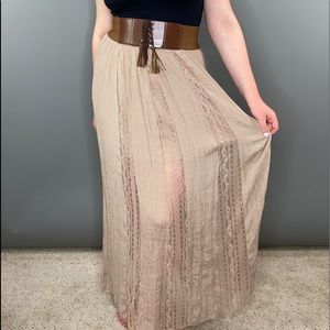 Altar’d State Lace Maxi Skirt Size M